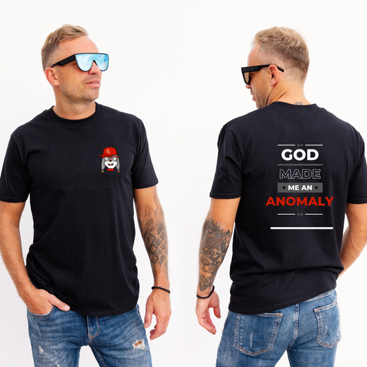 God Made Me (Back) - Black T-Shirt