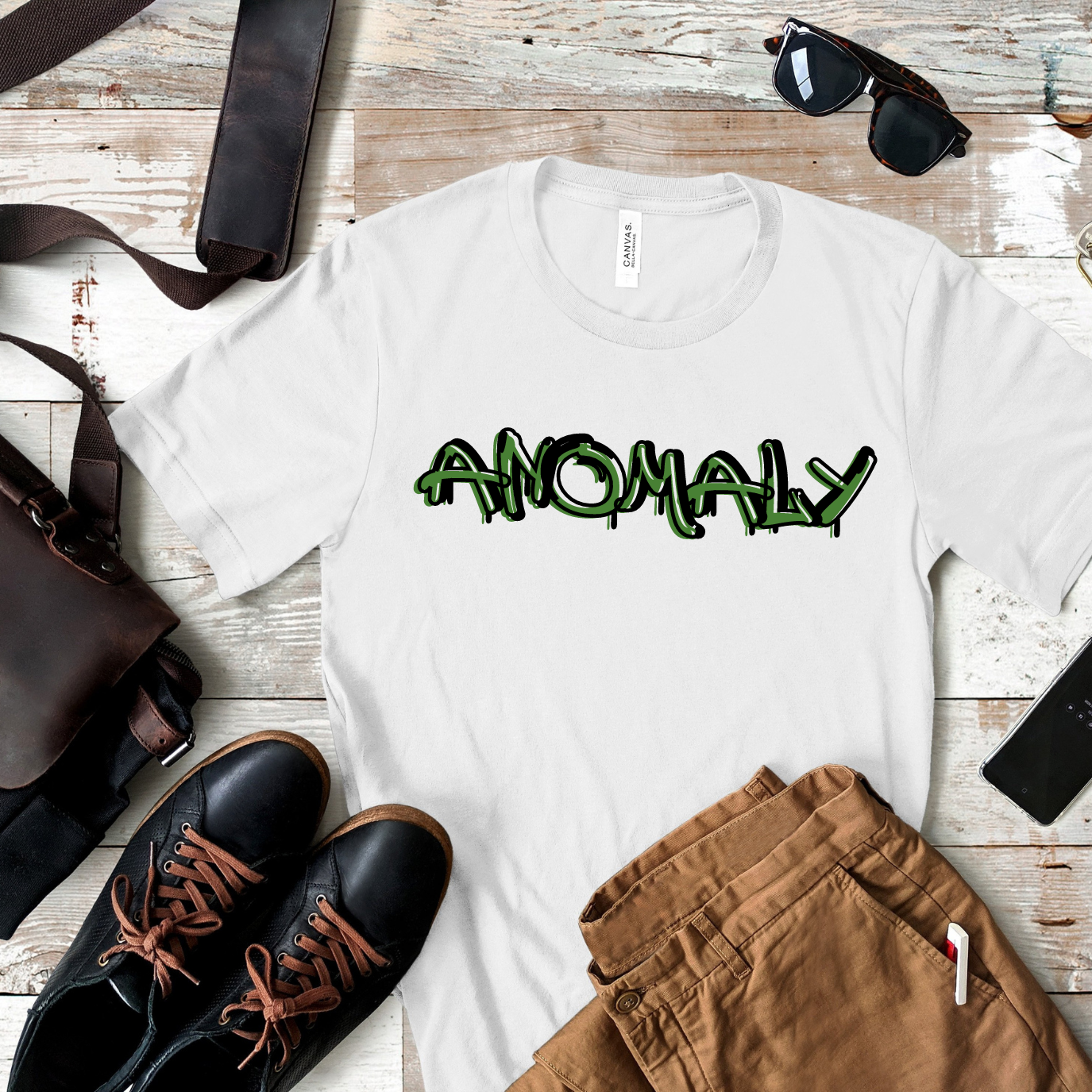 Anomaly T-Shirt (Green Graffiti)